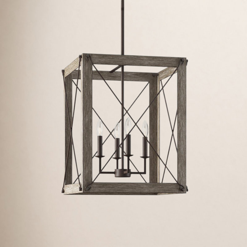 Birch Lane™ Agnes 4 - Light Lantern Square Chandelier & Reviews